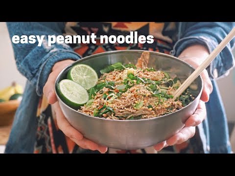 Delicious Coconut Peanut Noodle Recipe - Healthy, Fast, and Vegan!