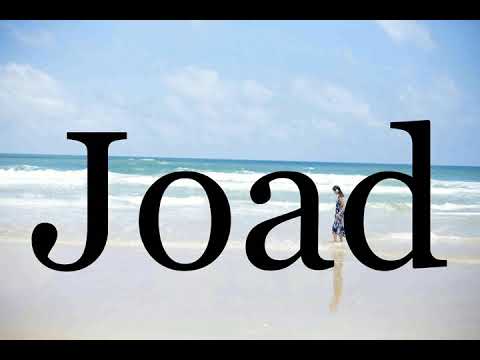How To Pronounce Joad🌈🌈🌈🌈🌈🌈Pronunciation Of Joad