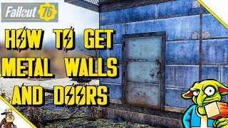 Fallout 76 Building - How to get Metal Walls and Door (Fallout 76 Vendors)