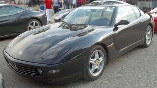 preview picture of video 'FERRARI 456M GT - Walkaround, start-up and race 2013'
