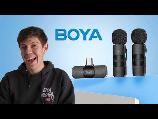 Vídeo relacionado con BOYA micrófono de Solapa inalámbrico de Solapa para Android Smartphone Laptop - Omnidireccional USB C Condensador de grabación de vídeo Mic para entrevista Podcast Vlog Youtube Live Stream