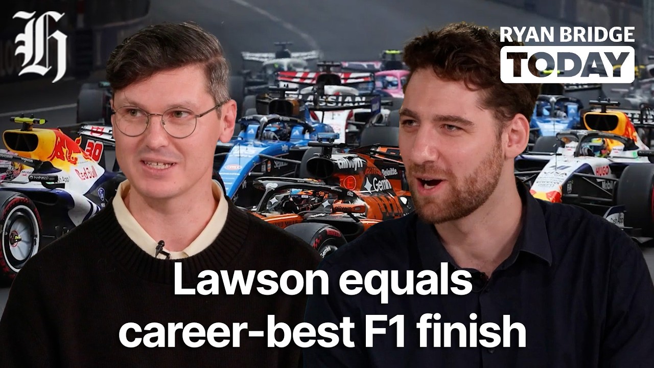 Lawson equals career-best F1 finish | Ryan Bridge TODAY