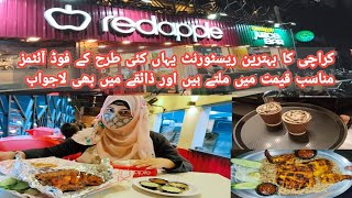 Karachi Ka Famous Restaurant Red Apple In Gulshan e Iqbal || Matka Biryani & Chinese || KHANii9220