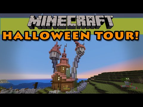 Monkeyfarm - Minecraft Halloween Server Tour!