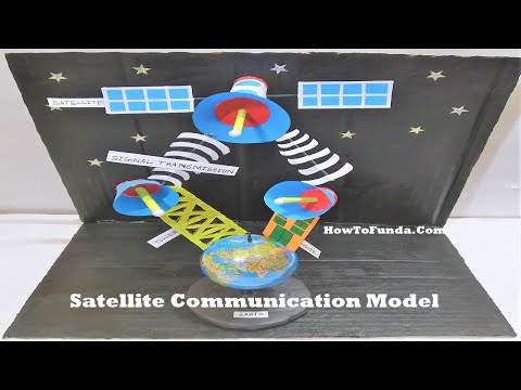 satellite communication working model for science exhibition in simple and easy diy howtofunda