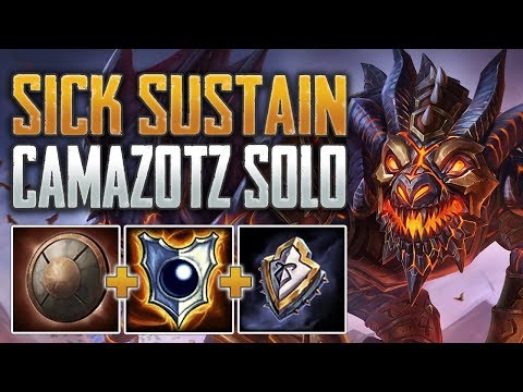 SUSTAIN FOR DAYS! Camazotz Solo Gameplay (SMITE Conquest)