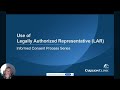 Thumbnail for video with the title: Legal Authorized Representative (LAR)