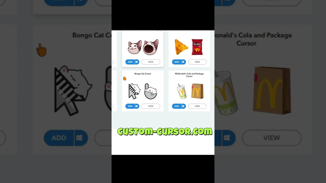 how to add a custom cursor on chrome.