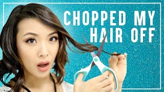 I CHOPPED MY HAIR OFF || From Head To Toe