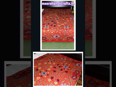 Hand painted canvas printed cushion cover, size: 16*16