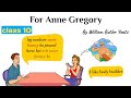 For Anne Gregory Class 10 In Hindi Class 10 English Poem For Anne Gregory Explanation In Hindi