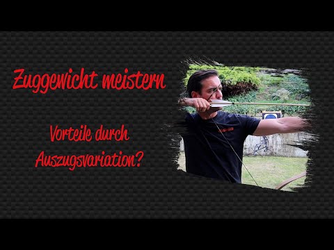 Schusstechnik verbessern: Zuggewicht meistern durch Variationen im Auszug