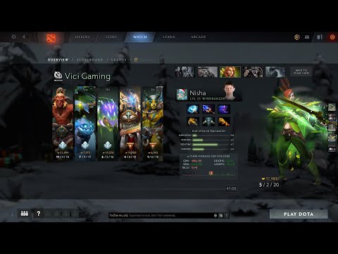 dota2mid Nisha Windranger - VG vs Secret - ONE DOTA2 SINGAPORE by PGL