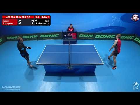 12:30 Valerii Tatarynov 3 - 2 Yurii Shchepanskyi West 1 WIN CUP 05.11.2022 | TABLE TENNIS WINCUP