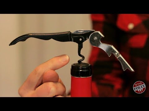 The Trick to Opening A Bottle Of Wine With A Waiter's Corkscrew
