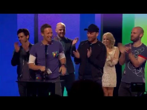 Coldplay receive the Godlike Genius Award at the NME Awards