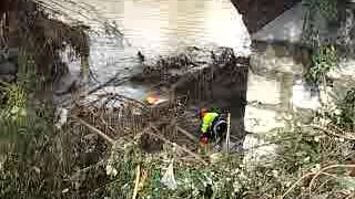 preview picture of video 'Lavagna ponte della Maddalena esondazione Entella'