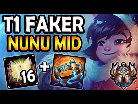 T1 Faker NUNU MID vs LULU - Ranked Korea ✔️