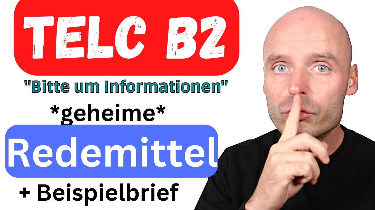 Mit diesen REDEMITTELN bestehst du die TELC B2 Prüfung | Bitte um Informationen