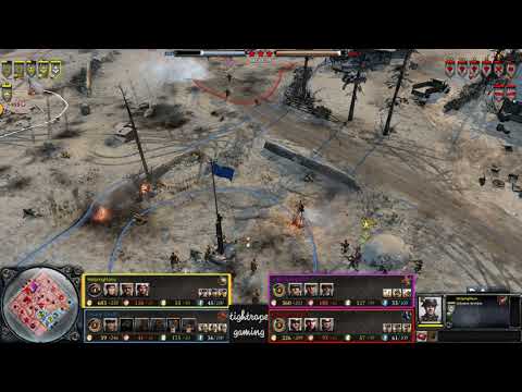 COH2 2v2 (Insane Game) HelpingHans (UK) & DevM (SU) vs Guard2707 (OH) & Brosras (OK)