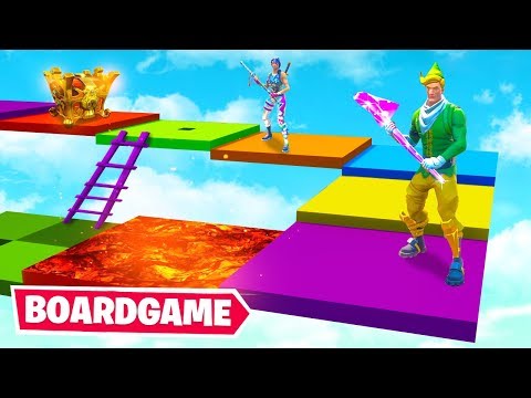 Reach the TOP to WIN! - Fortnite BOARD GAME Video