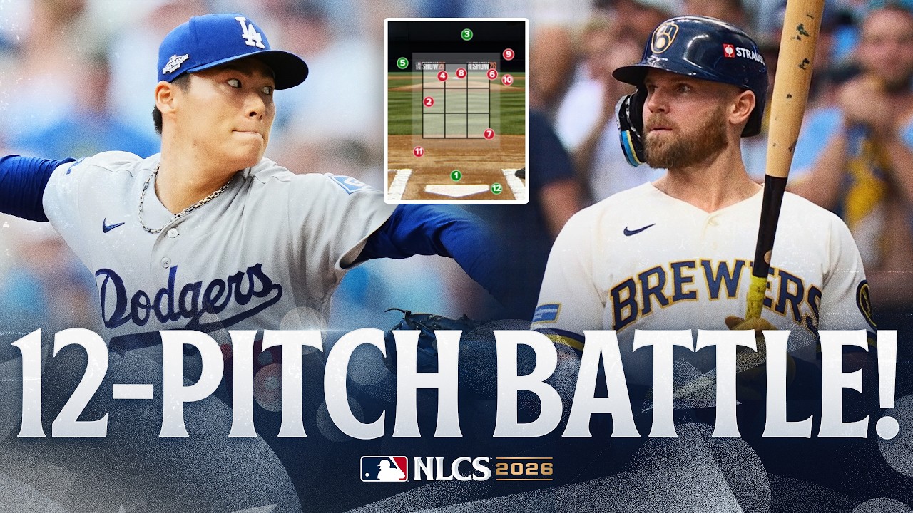 12-PITCH BATTLE! ⚔️Yoshinobu Yamamoto and Jake Bauers FACE OFF in NLCS Game 2! 😳