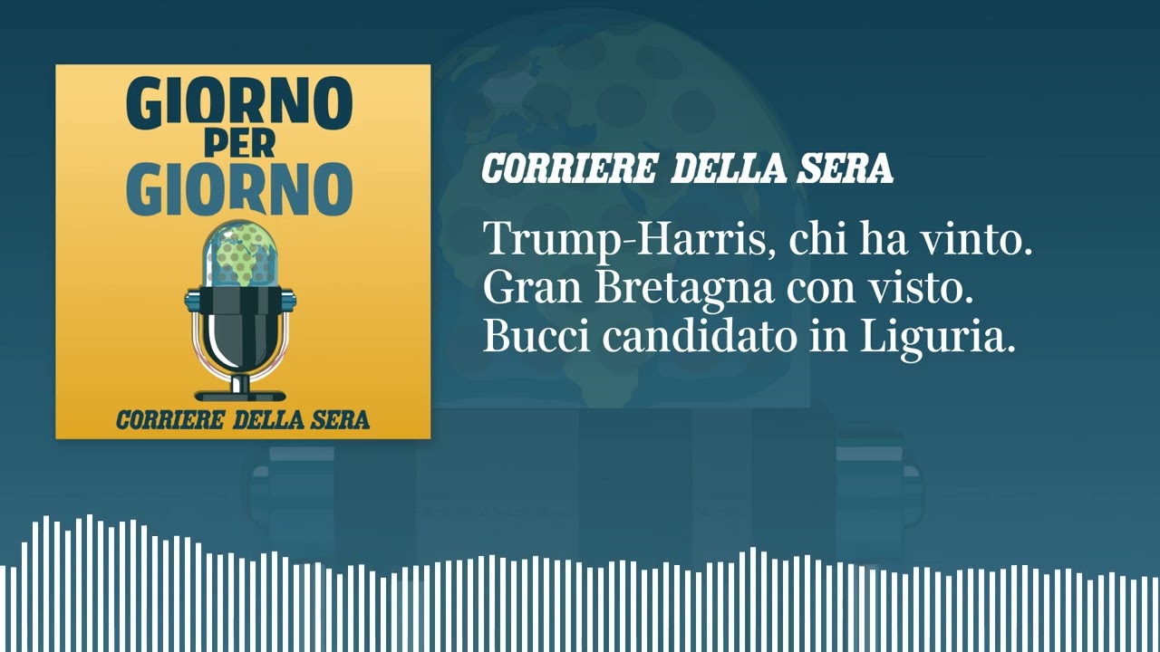 Trump-Harris, chi ha vinto. Gran Bretagna con visto. Liguria, Bucci candidato