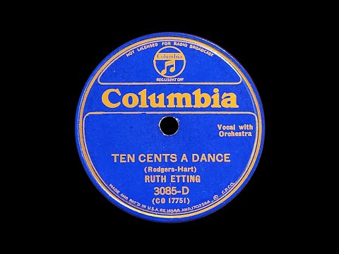 "Ten Cents a Dance" by Ruth Etting 1930