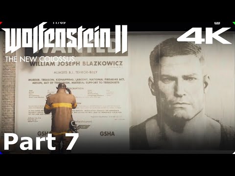 WOLFENSTEIN 2 THE NEW COLOSSUS on PS5 Gameplay Walkthrough - Part 7 - 4K - No Commentary