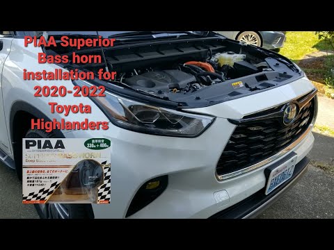 PIAA Superior Bass 330Hz & 400Hz Car Horn Installation for 2020-2024 Toyota Highlanders