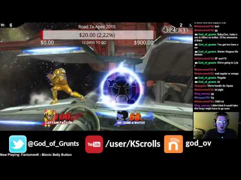 Grunt Group Challenge Losers Finals: Mr. Fahrenheit (Game and Watch) vs GodofGrunts (Capt Falcon)
