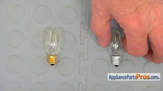 How to: Whirlpool/KitchenAid/Maytag Light Bulb W10857122