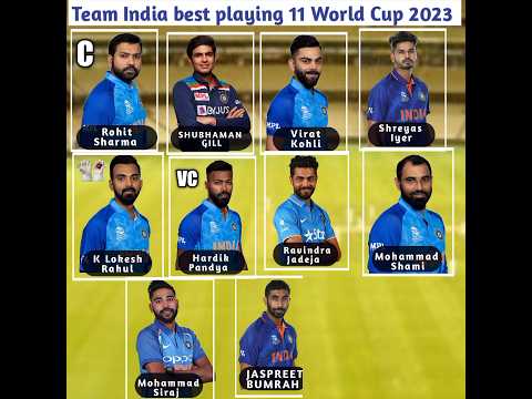 Team India ODI World Cup 2023 Best PLAYING 11 By Sports Wala #odi #worldcup #odiworldcup2023 #india