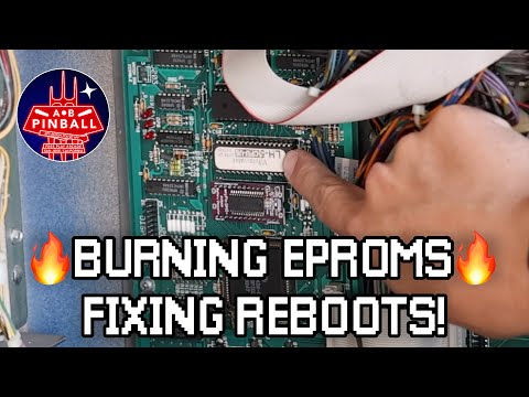 WPC Pinball Game Code Update - Burning an EPROM and fixing WhiteWater!