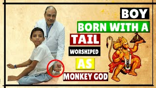 Video: Baby born with Tail worshiped as Monkey Hindu God in India