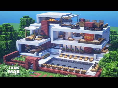 A real architect's building houses in Minecraft tutorial / Modern House #153