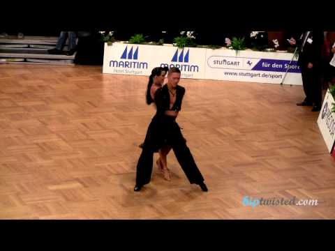Janick Loewe - Pia Lundanes Loewe, GOC Stuttgart 2012, WDSF Grand Slam latin, 3. round - chachacha