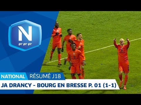 J18 : JA Drancy -  F. Bourg en Bresse Péronnas 01 (1-1), le résumé I National FFF 2018-2019