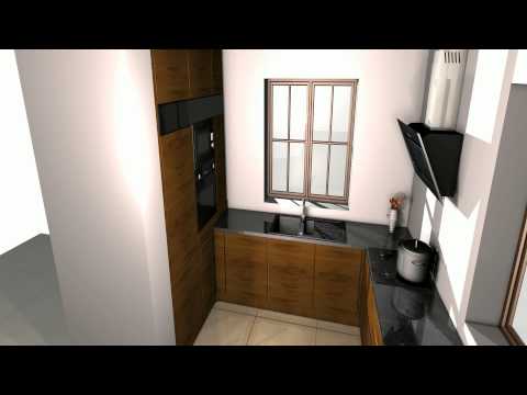 Projekty kuchni palisander i kuchnia orzech amerykański