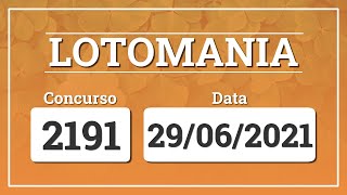 Capa de LOTOMANIA 2191