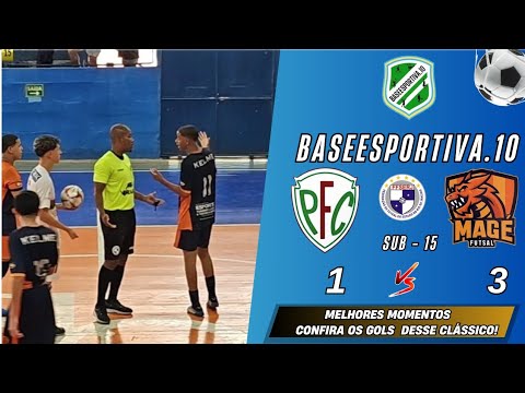 PALMEIRA X  MAGÉ  SUB - 15 FINAL  CAMPEONATO CARIOCA DE FUTSAL FFSERJ  2024  MAGÉ  CAMPEÃO 🏆