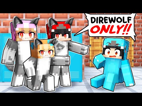 OMZ visits DIREWOLF ONLY School in Minecraft!