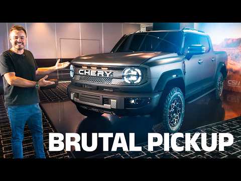 CHERY reveals hybrid, 1 tonne payload dual-cab with 3500kg towing and it looks TOUGH