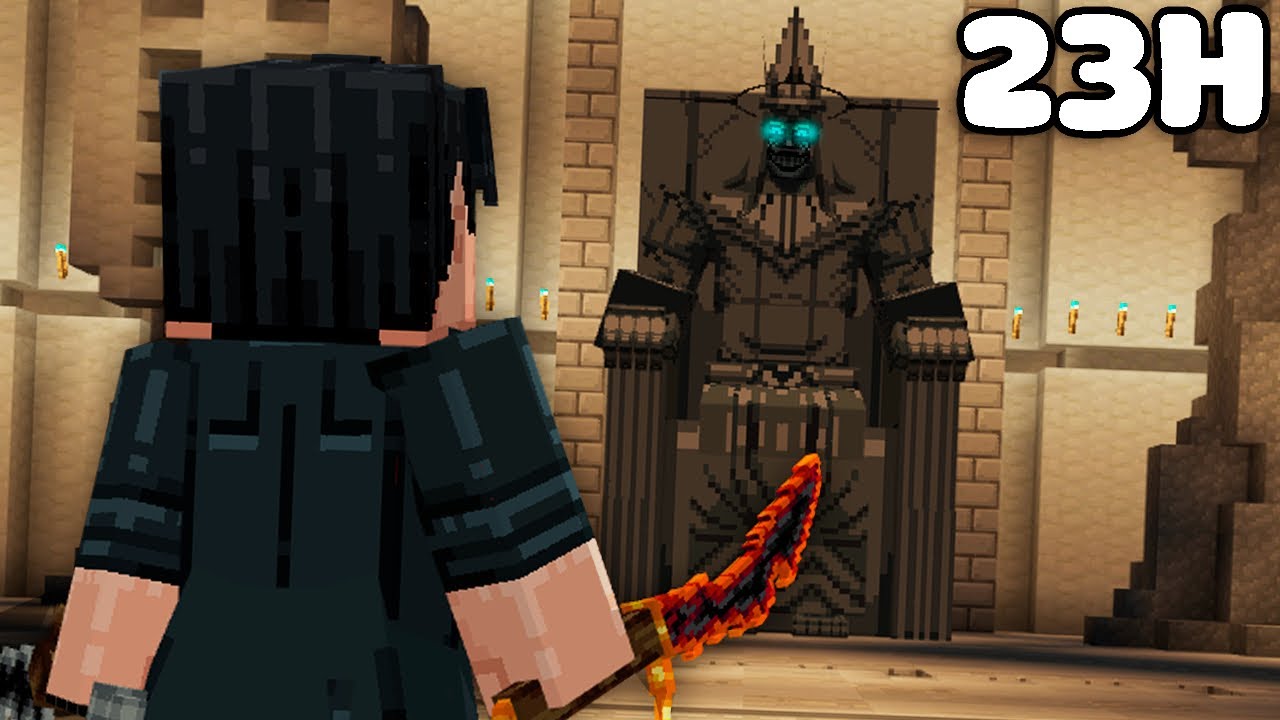 24 HORAS NO SOLO LEVELING DO MINECRAFT