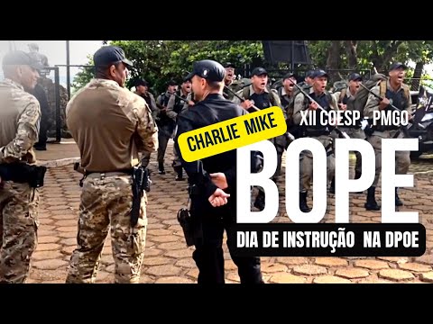 XII COESP - PMGO. Turno vibrando na Charlie Mike ao chegar  na DPOE.