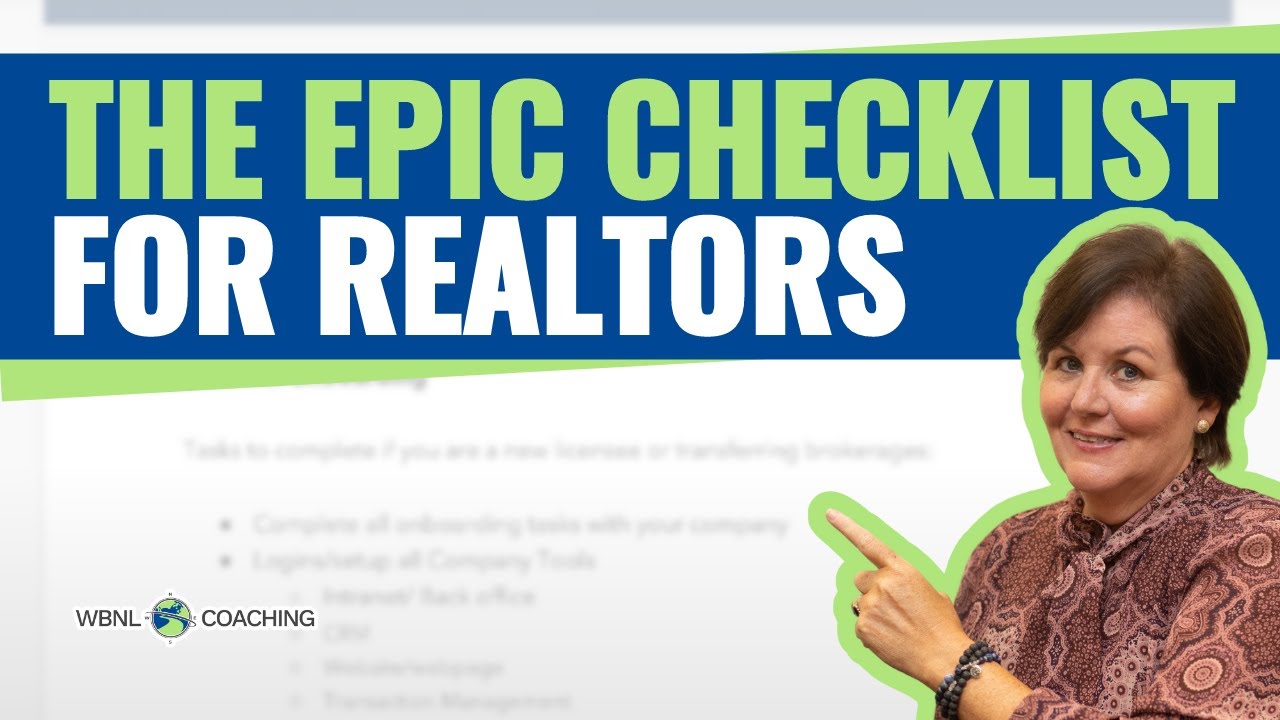 The Epic Checklist for Real Estate Agents