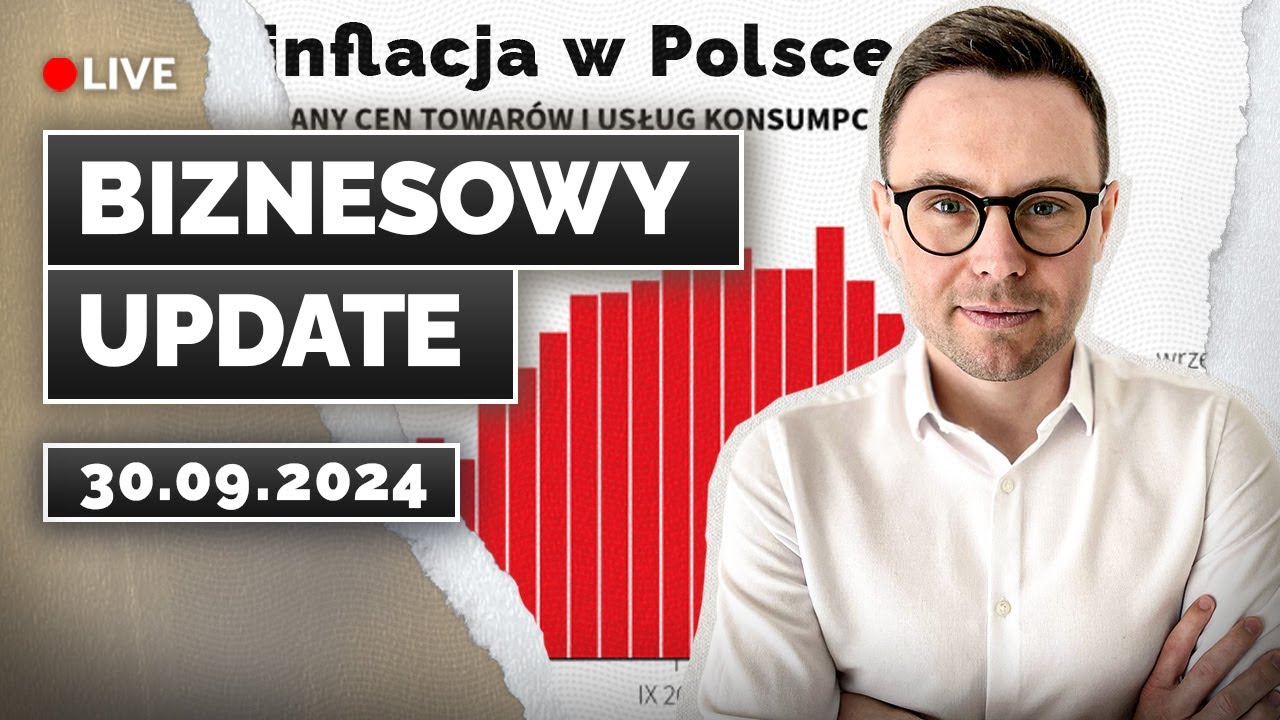 Kolejny spory wzrost inflacji w Polsce! Na obniżkę się nie zanosi. | BIZNESOWY UPDATE 30.09.2024