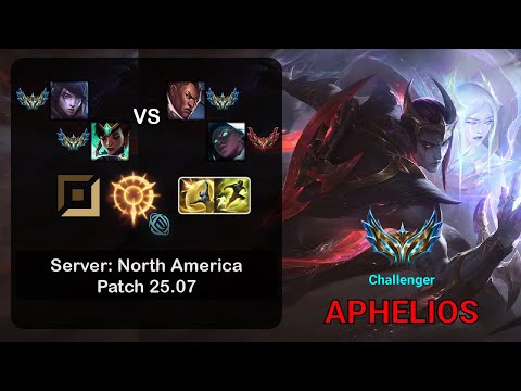 Aphelios ADC + Karma vs Lucian + Senna - NA Challenger - Patch 25.07