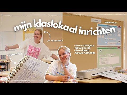 setting up my classroom for the new school year as a 6th grade teacher