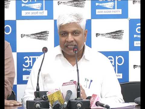 AAP Senior Leader Rajendra Pal Gautam Press Conference